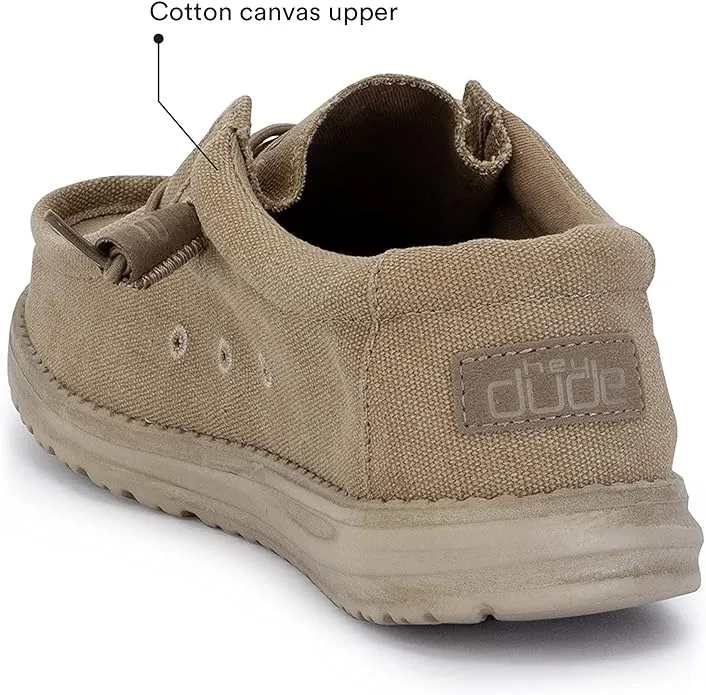 110061602 Hey Dude Men's Wally Canvas Chestnut Chestnut 7 - Like New
