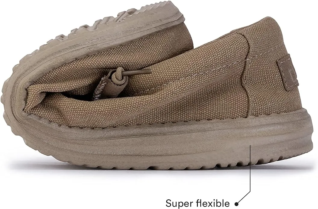 110061602 Hey Dude Men's Wally Canvas Chestnut Chestnut 7 - Like New