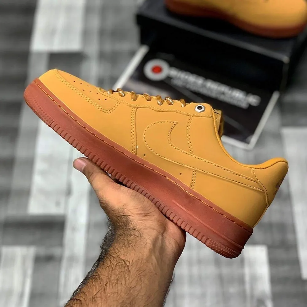 AF-1 Flax - Premium Suede Fall Shoes