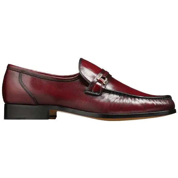 BARKER Wade Shoes - Mens Moccasins - Burgundy Kid