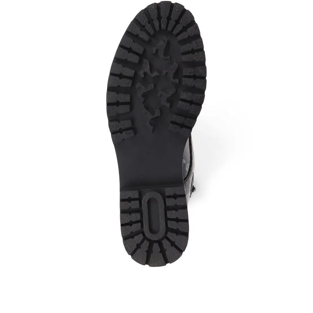 Casual Lace-Up Ankle Boots - WBINS38110 / 324 213