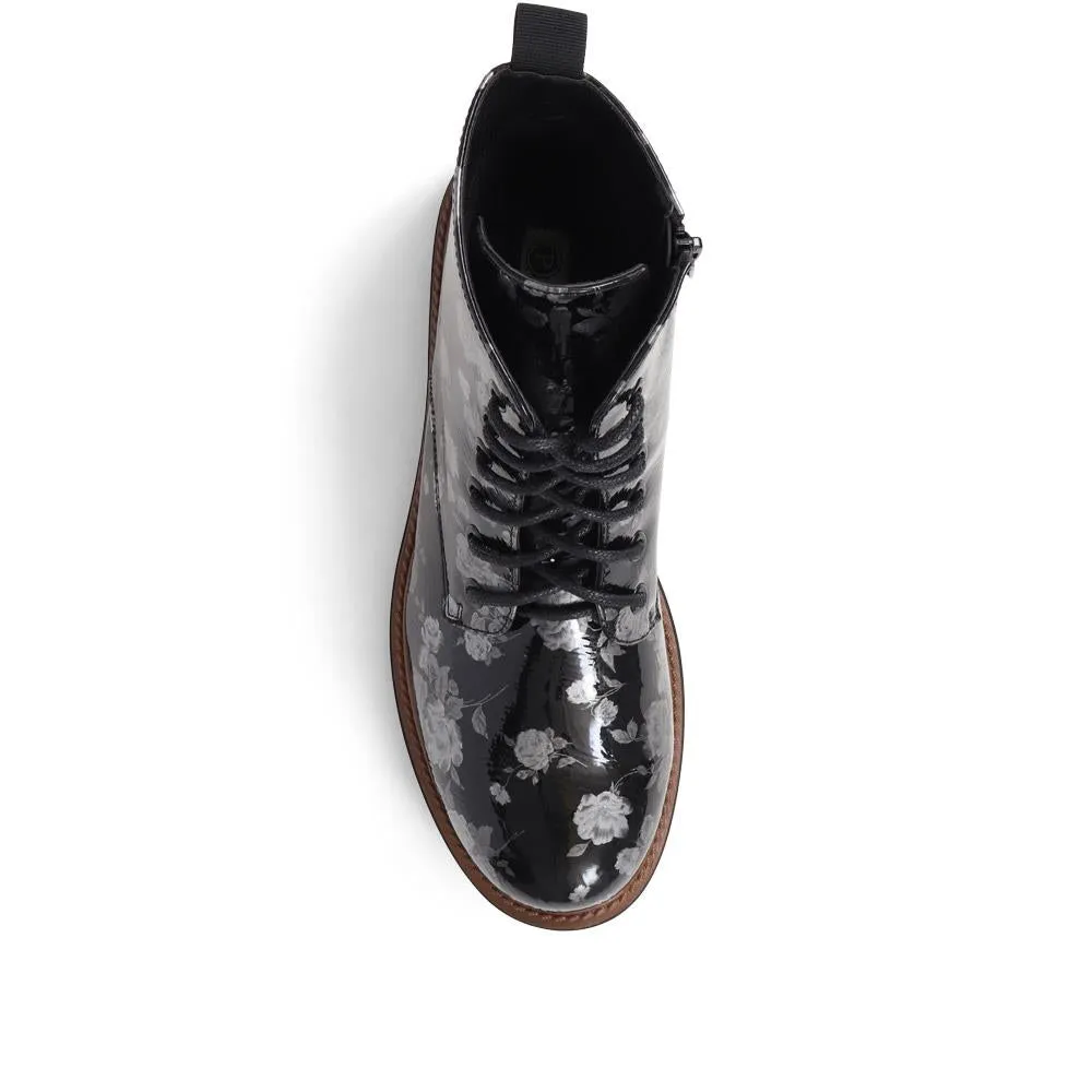 Casual Lace-Up Ankle Boots - WBINS38110 / 324 213