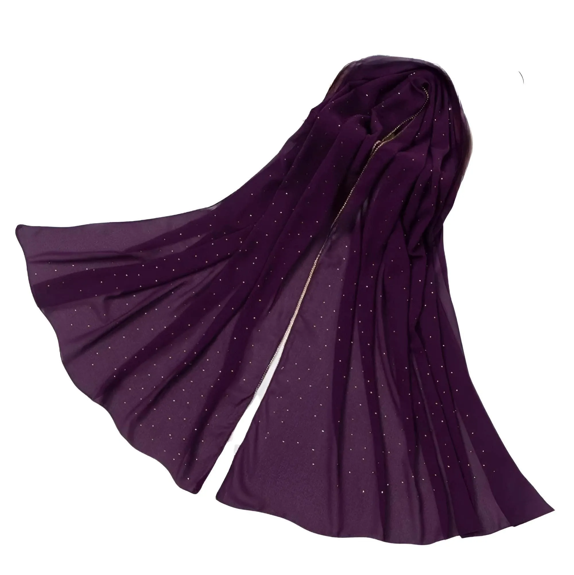 Luxury Chiffon Headscarf Solid Soft Long Muslim Scarves For Women Hijab Shawl and Wrap
