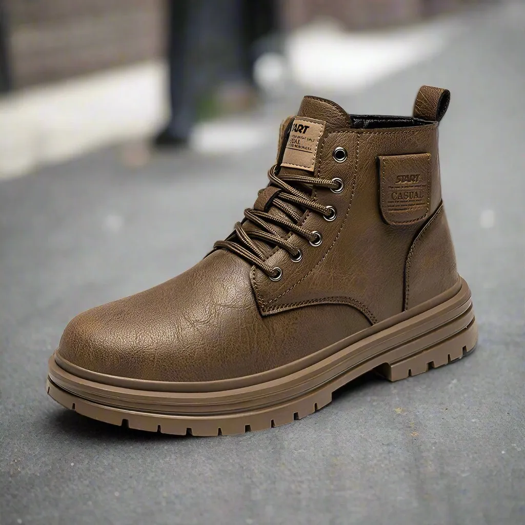 Men's Leather Tooling Boots