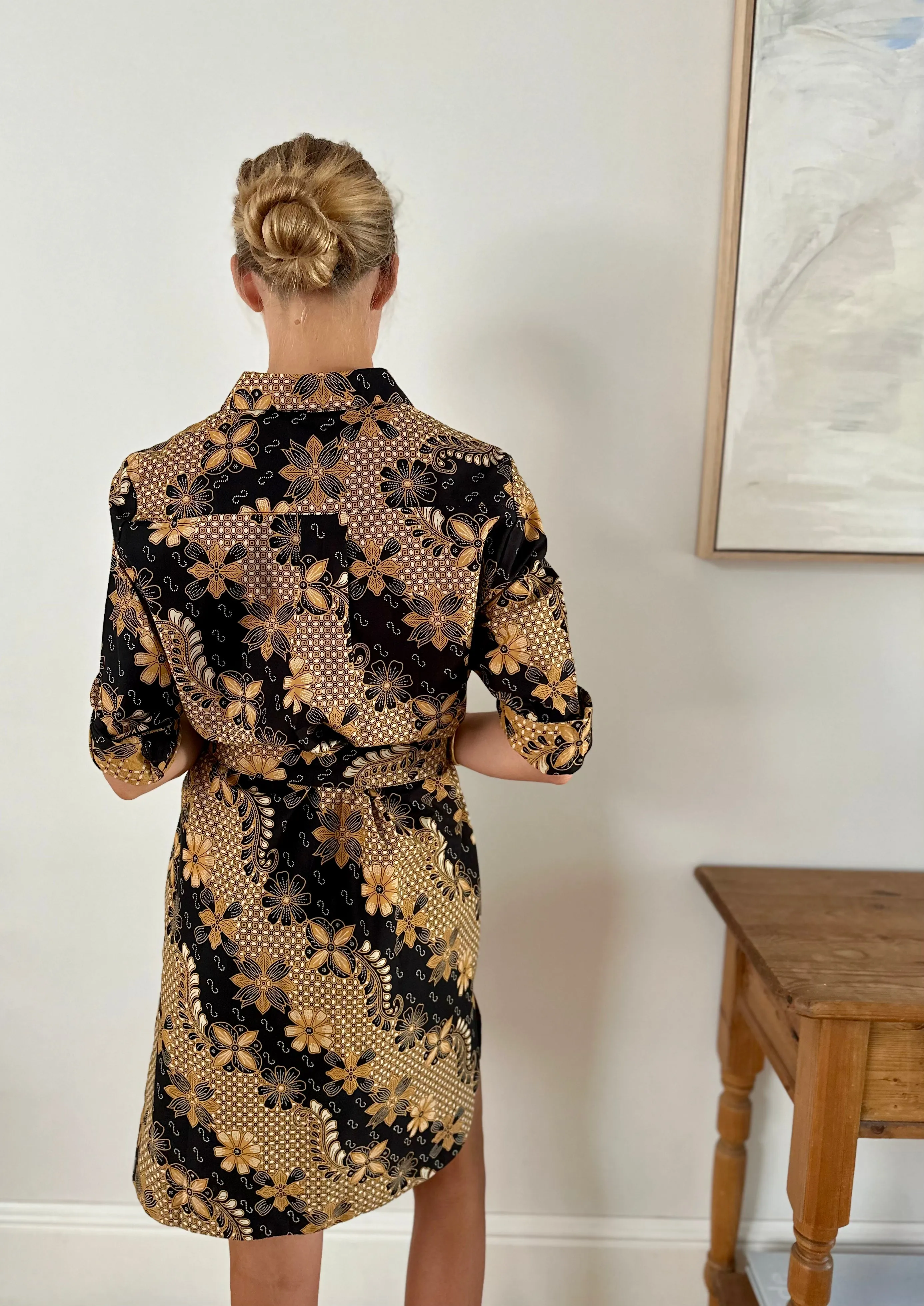 New Yorker Dress in Golden Vine