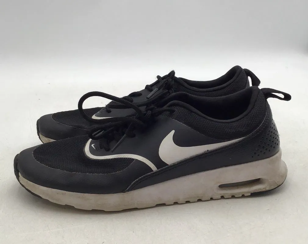 Nike Women's Air Max Thea 599409-028 Black Lace-Up Athletic Shoes - Size 9.5