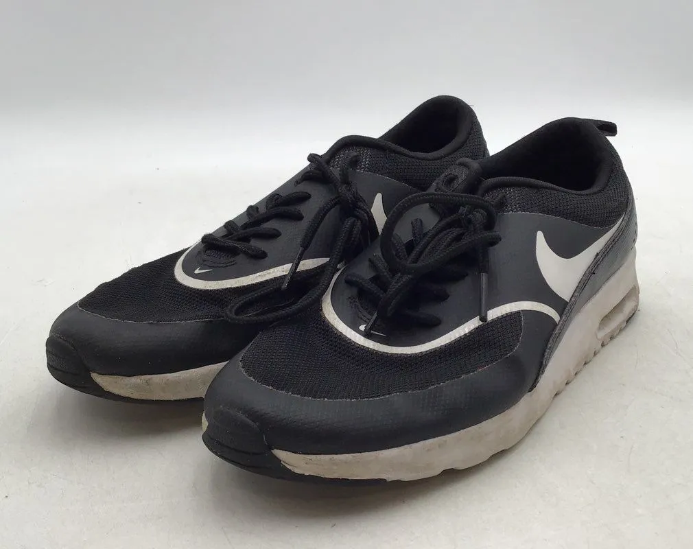 Nike Women's Air Max Thea 599409-028 Black Lace-Up Athletic Shoes - Size 9.5