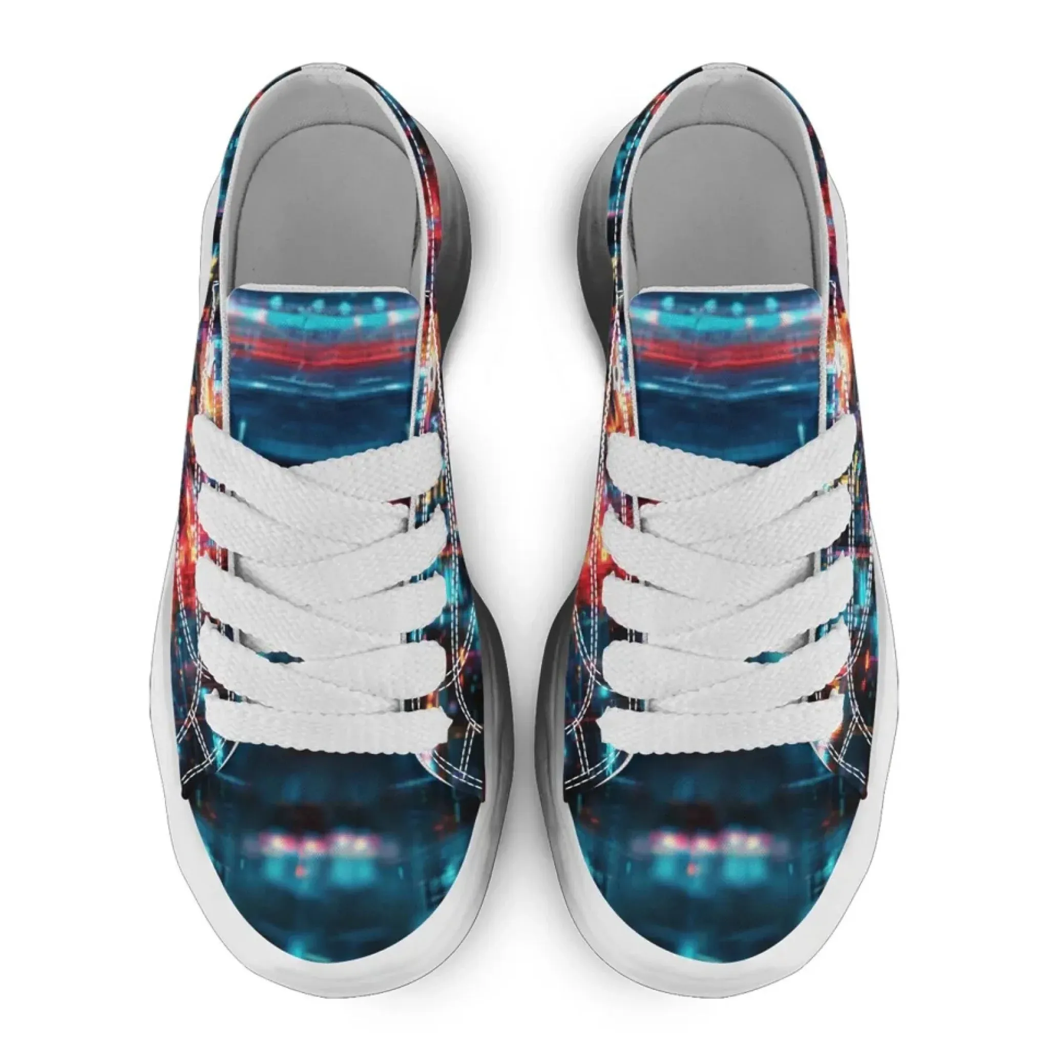 Personalized Trump Sneakers, Custom Patriotic Canvas Shoes, Bio-degradable Unisex Shoes
