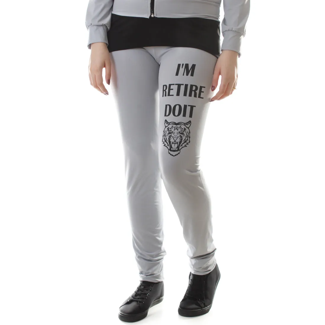 Women's Workout 3 Piece Set/ gray -6220